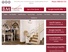 Tablet Screenshot of bmstairlifts.ie